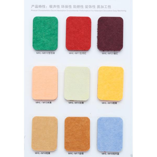 100% Polyester Fiber 3D Decorative Felt Wall Panels Semi Rigid