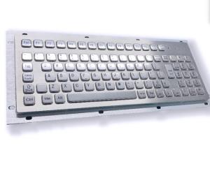 kiosk IP65 / IK07 102 KEYS Waterproof dustproof Industrial Computer Keyboard USB Rear Panel Mounted -40℃
