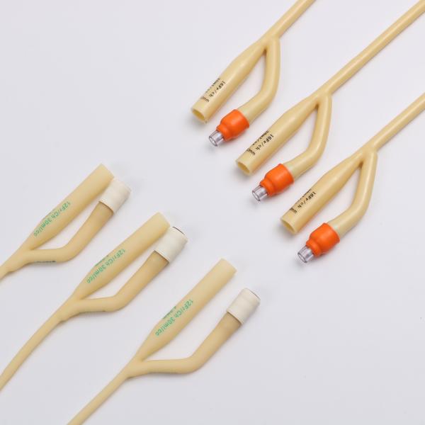 Medical Latex Urine Suction Catheter , 8Fr Two Way Foley Catheter