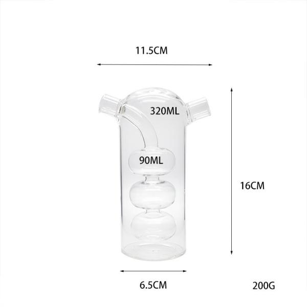 Double Hole Separation Borosilicate Glass Olive Oil Bottle