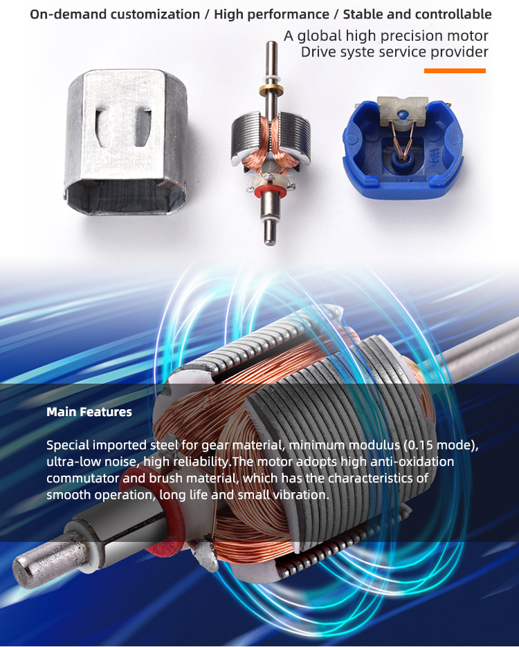 Faradyi Customized 3V High Torque High Speed 130 DC Motor Intelligent Rc Hobby for Diy Mini Fan