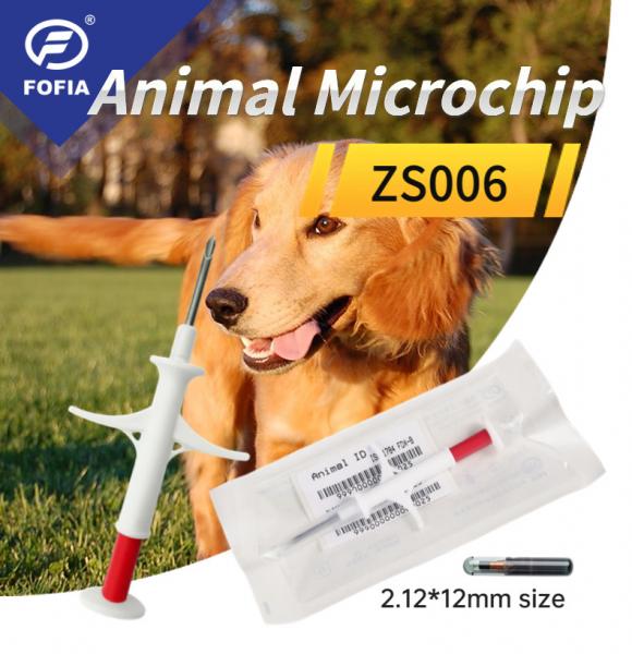 Implantable Animal Microchip Tag Microchip With Humidity 0-95% 3-10 Cm