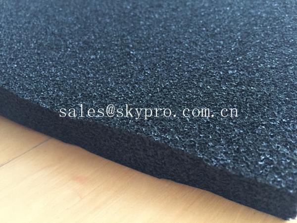 Quality EPDM foam rubber sheet black color , open cell rubber sheet for insulation for sale