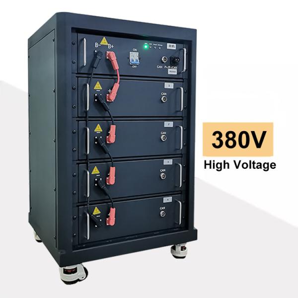 Quality 256V 204V 380V High Voltage Lithium Battery Pack In Rack Mount Customizable for sale