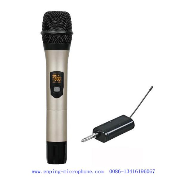 C13 / rechargeable professional universal mini multi-channel UHF wireless microphone with one handheld & 6.35mm plug