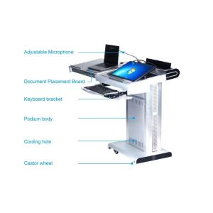 China Integrated Multimedia Podium Smart Lectern Foldable With Latest Controller wholesale