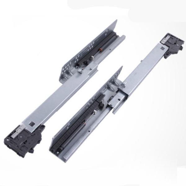 Quality 45kg Soft Close Drawer Slide Rail 18 Inch 100lb Telescopic Drawer Runners For Cabinet for sale