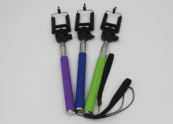 Small Smartphone Selfie Stick With Remote Shutter , Selfie Phone Holder