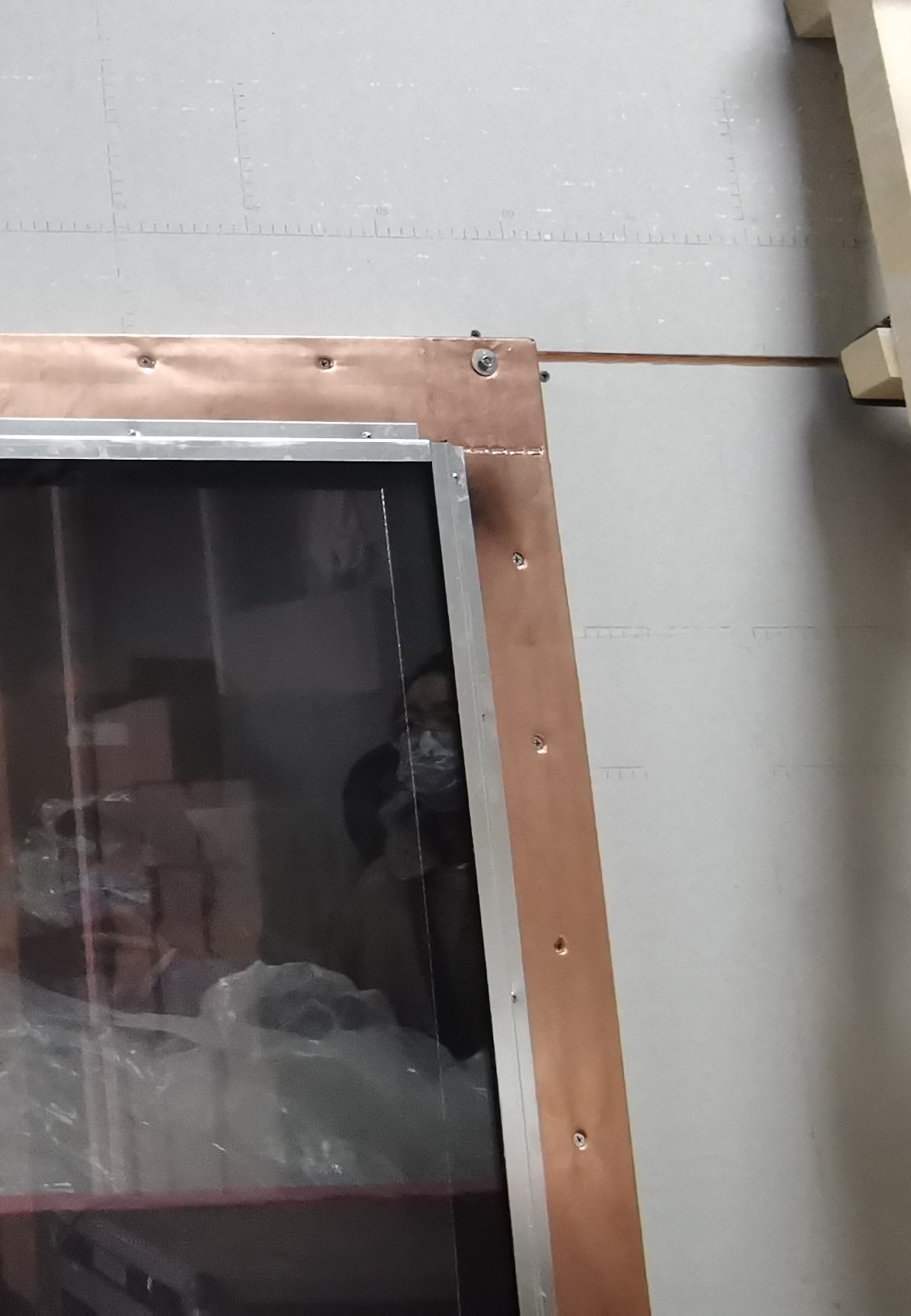 MRI Wall Emi Rf Shielding Shielded Windows Black Copper Mesh 5mm