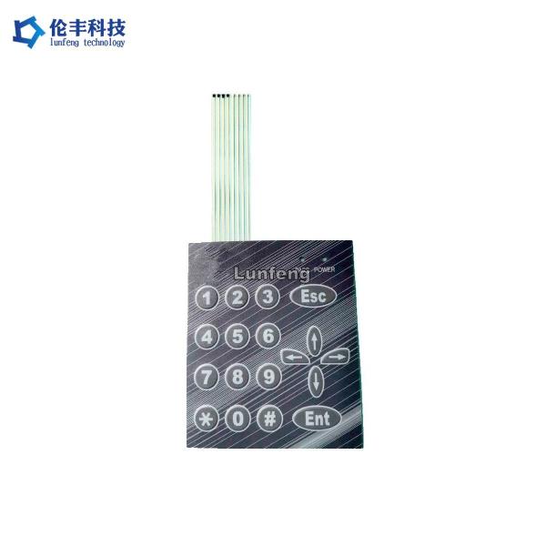 Quality Self Adhesive Flat Membrane Keyboard , Membrane Switch Keyboard OEM ODM for sale