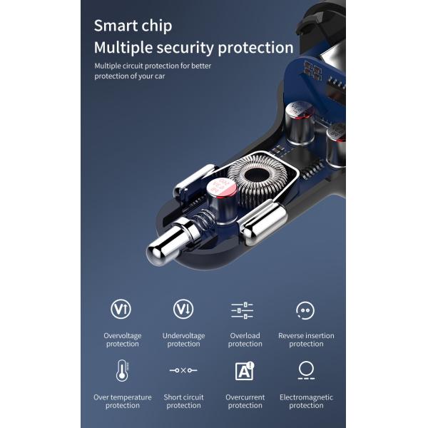 HFP HSP Bluetooth Car Kit Support TF Card 32G Usb Bluetooth Adapter For Car Music