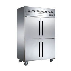 Commercial Single-Temperature Upright Refrigerator with 4 Glass Doors Big Capacity Cooling Chiller for Ice Cream & Bar Display