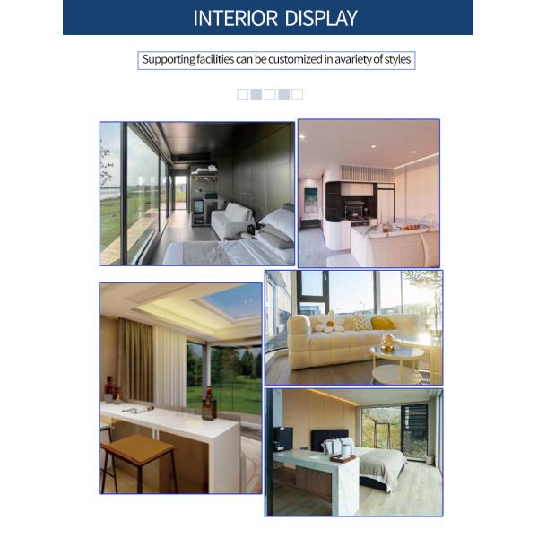 Container Houses Modular Durable Luxury Mini Tiny Prefab House With Bathroom Kitchen