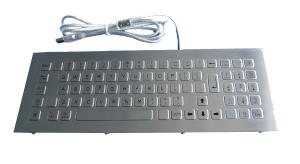 China PS2 , USB Panel Mount metal Keyboard / Kiosk Keyboard with 79 keys , numeric keys wholesale