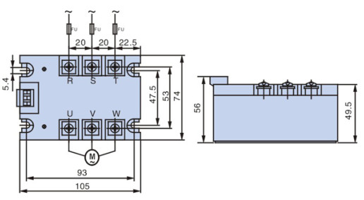 93mm 220VAC Variable Fan Speed Controller