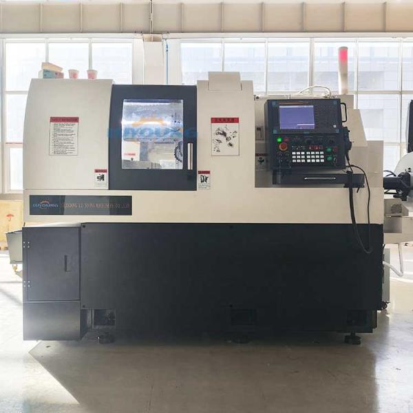 High Precision CNC Lathe Machine With Chip Conveyor And Bar Feeder For Swiss
