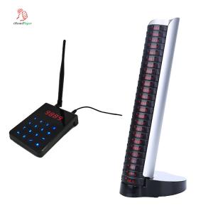New arrival high quality battery protect tech wireless coaster pager system 1 keypad with 25 pagers