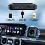Wired to Wireless Adapter Carplay & Android Auto AI Box CPC200-Tbox SDM660