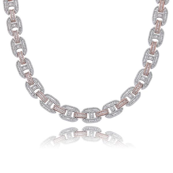 22inch 24inch Copper Necklaces Pig Nose Diamond Mens Necklace