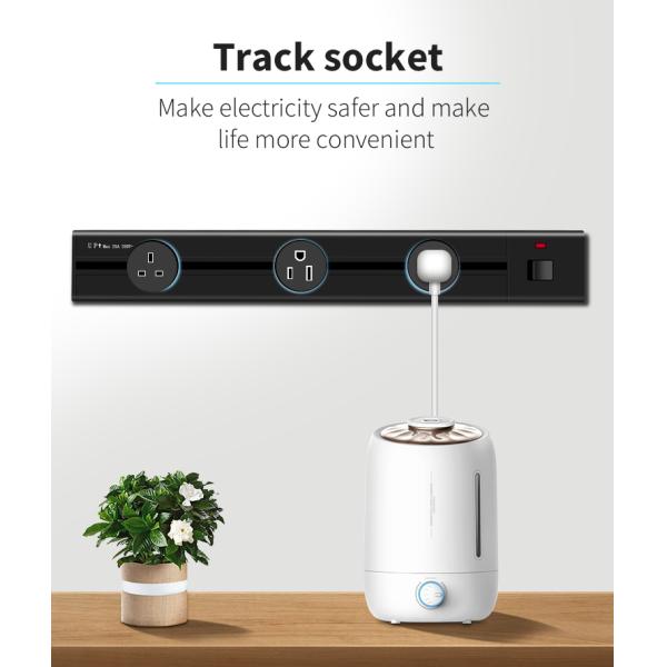 Universal multi smart office desk power track electric socket outlet customized support
