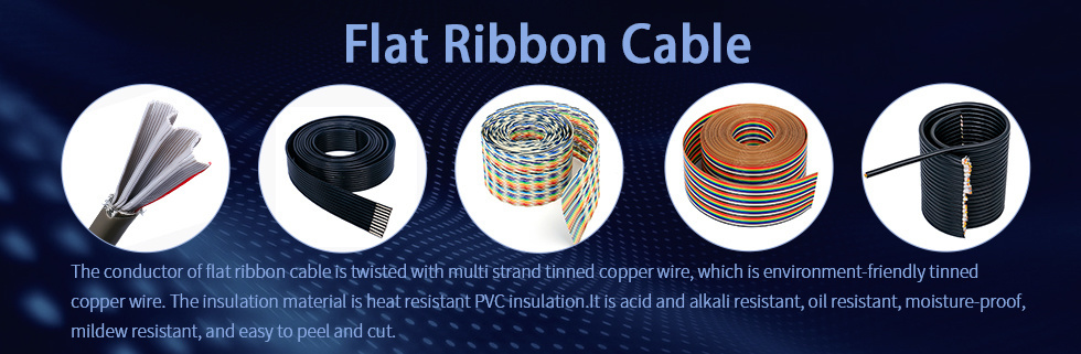 1000V 50 Cores Tinned Copper with Shield TPU Flat Cable