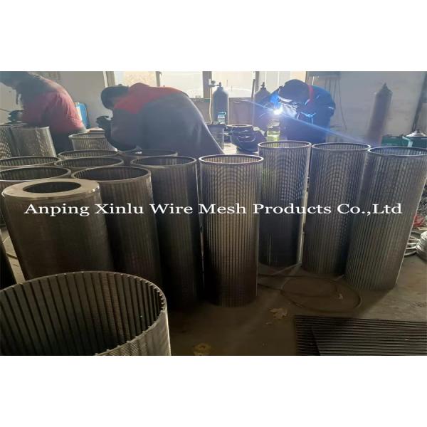 Welding Ring Johnson Wedge Wire Screen Pipe With Point Welding Technique