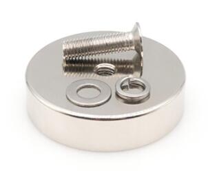 Strong Neodymium Permanent Pot Magnet with Internal Thread ISO9001 2008 Certified