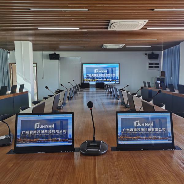 Quality Custom Desk Microphone Hidden Lcd Lift Paperless Conference System For Large Conference Meeting Room for sale