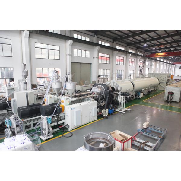 PVC Plastic Pipe Extrusion Line Double Screw Weight 2-20 T High Efficiency