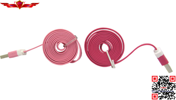 New Arrival 1.0 Meter USB 2.0 Micro USB Data Cable For Iphone 4 Multi Colors