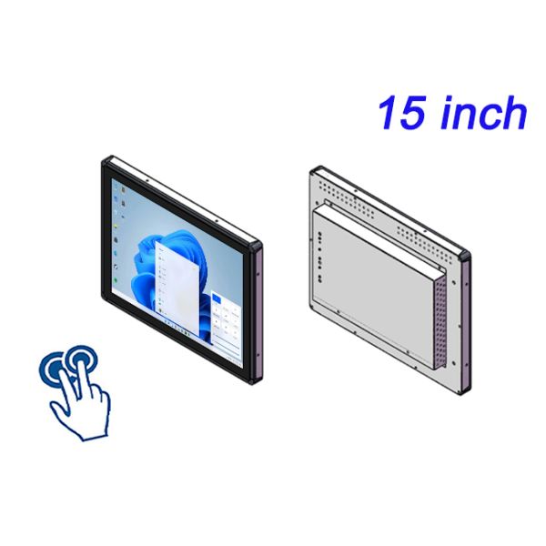 Custom LCD TouchScreen for Elevator 15 Inch Monitor Horizontal Vertical Display Options