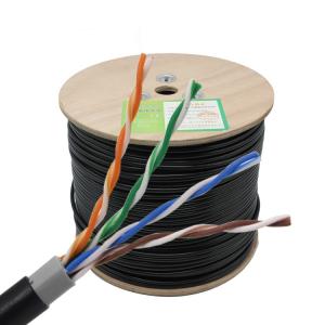 China UV Resistance Cat5e Network Cable Outdoor UTP 24AWG Copper Wire on sale