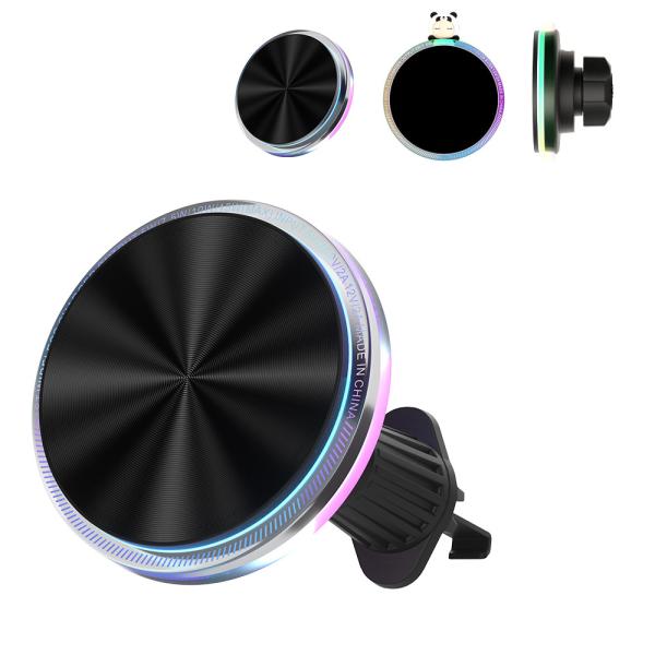 Quality Original Design Magnetic Car Phone Holder With Ambient Light And Customizable RGB Lights For A Unique Look for sale