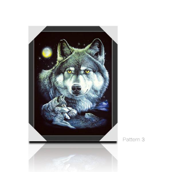Custom Bear Design 3D Lenticular Picture , 3D Flip Picture Decration