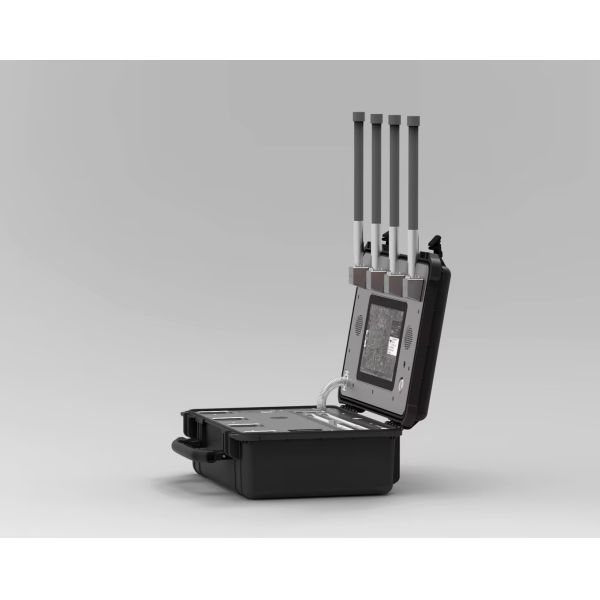 Portable Anti Drone Jammer System With 10KM Range 100MHz–6.2GHz Detection