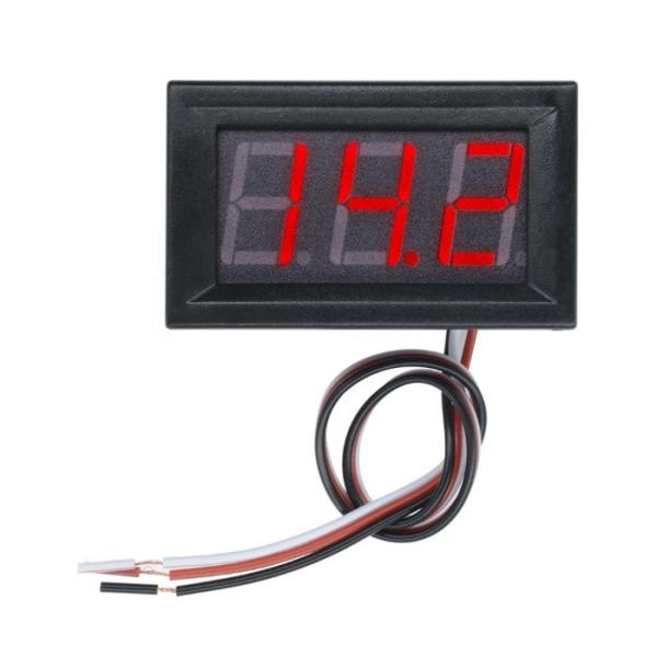 Quality 0.56 Inch Mini Red Led Display Panel Voltage Meter Voltmeter Home Use Voltage 3 Three Digital Dc 4.5v 30v Three Wires for sale