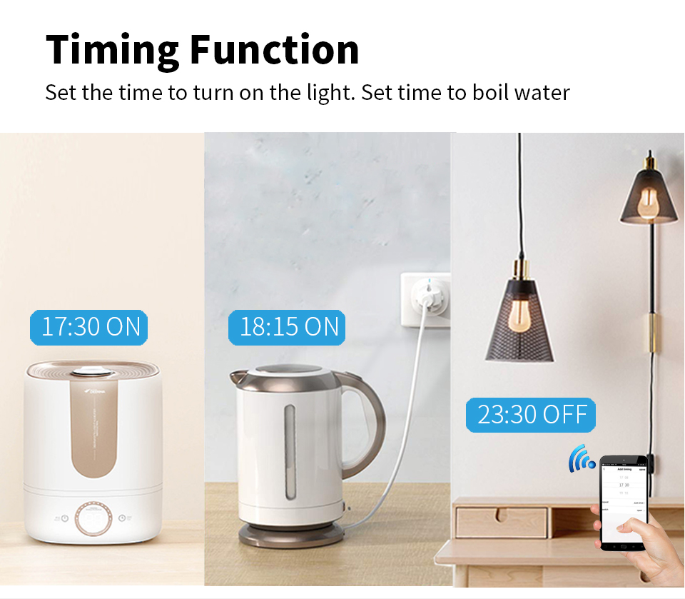 SIXWGH 16A WIFI Switch Tuya App Remote Control Smart Timer Switch