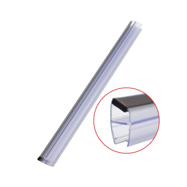 6-12 mm Shower Room Glass Sealing Waterproof Strips with PVC Magnetic Shower Door Seal