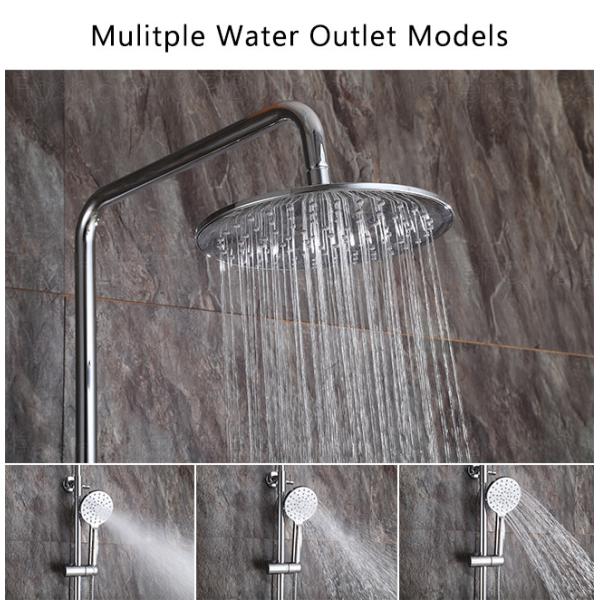 Bathroom Rain Mixer Shower Combo Set Temperature Control Rainfall Shower Unit