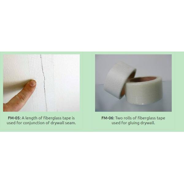 Anti Alkaline 5cm Wide 50m Roll Fiberglass Drywall Joint Tape