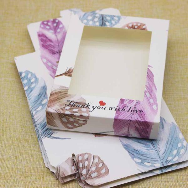 Windowed Gift Box Premium Packaging Wearable Nail Display Case Jewelry Keepsake Presentation