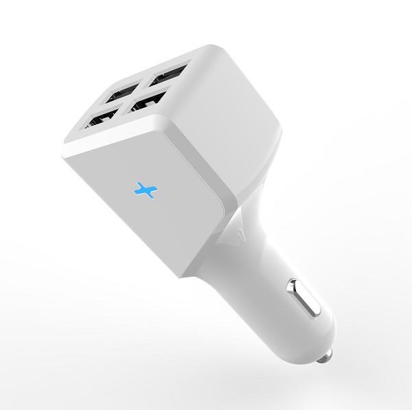 Quality Four USB Port Smart IC 5V4.8A Multiple Port Car Charger for sale
