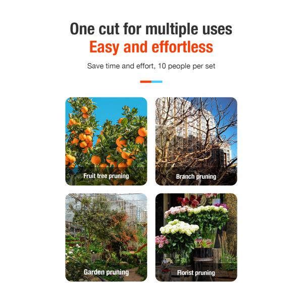 Finger Protection Electric Pruner Electric Pruning Shears Battery Progressive Pruning Shear