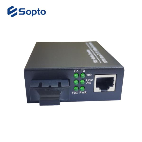 Quality 10/100M 1310nm Single Mode Fiber Media Converter SC Interface for sale