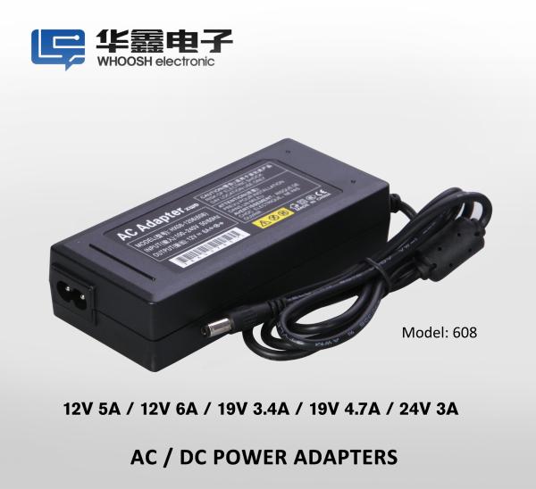 Quality 2 Pins 72W 6A universal 12V dC power adapter For LED strip lights for sale
