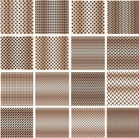 Paint Anodizing Grill Mesh Perforated Metal Screen Sheet Fluorocarbon Coating