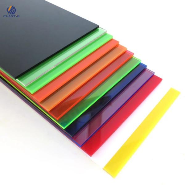 Quality Cast Plastic Colored Clear Acrylic Sheets Weather Resistance Customized Size for sale