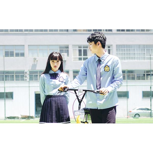 Girls International Middle High Teen School Uniform Shirt Korean White Long Sleeve