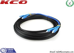 SC / UPC To SC / UPC FTTH Single Mode Duplex Fiber Optic Patch Cord