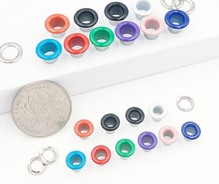 IRON Electroplated Hollow High Eyelet Buckle Diameter 4-10mm Suitable For Clothing, Canvas Shoes Bag Parts Accessories